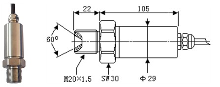 10VDC Ultra High Pressure 1500MPa Przetwornik ciśnienia atmosferycznego 2